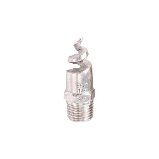 Buse en spirale en acier inoxydable 1/4" 12,5 mm 316L avec filetage externe anti-obstruction, pulvérisation fine pour l'irrigation 1