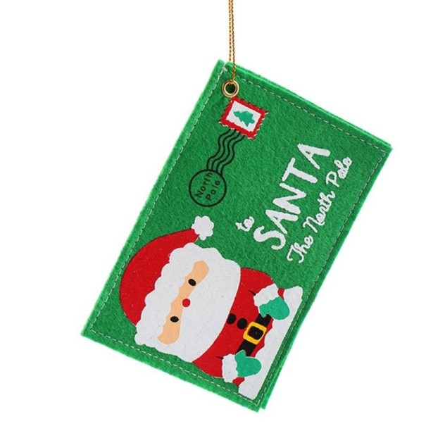Busta per lettera a Babbo Natale 10 pz verde