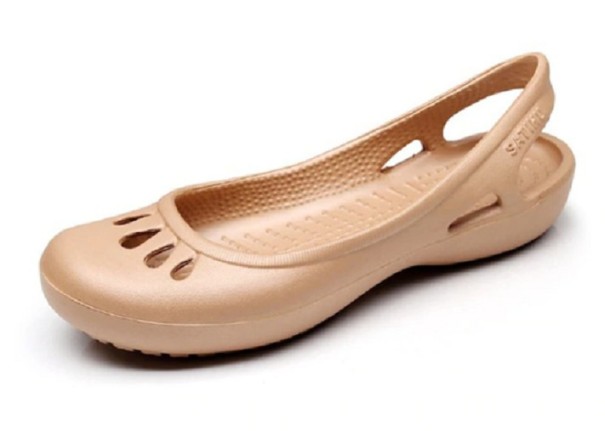 Buty damskie w wodzie złoto 38