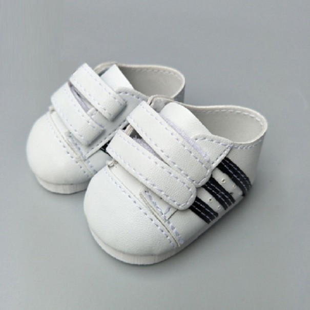 Buty na rzepy dla lalki A21 biały