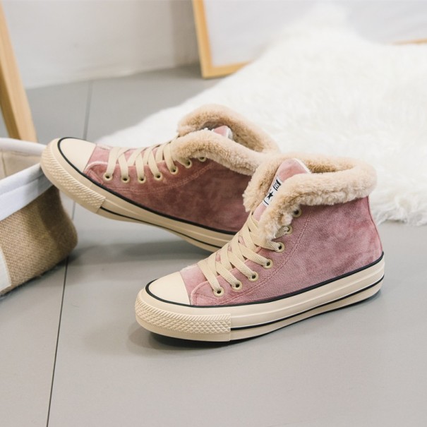 Buty zimowe damskie B1 różowy 39