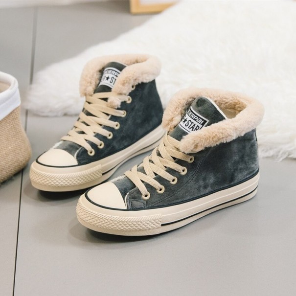 Buty zimowe damskie B1 szary 37