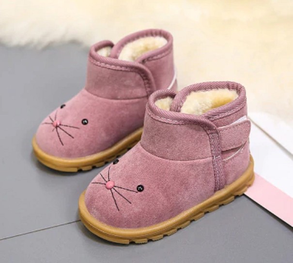 Buty zimowe dziecięce A3 jasnoróżowy 26