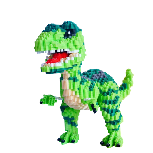 Byggesæt til børn T-Rex 5480 dele Dinosaurstatue 35 x 25 cm Foldbar dekoration Alder 6+ Kreativt legetøj 1