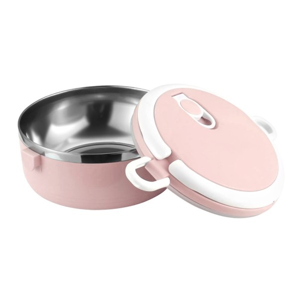 C156 rozsdamentes acél ebéddoboz többszintű rózsaszín XL