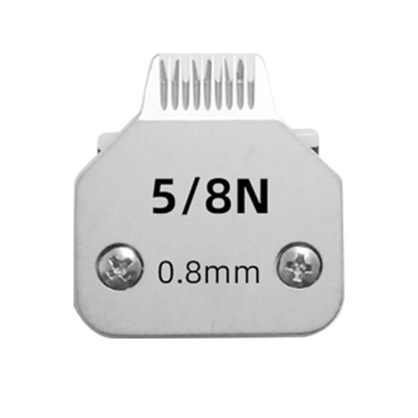 Cabeça de corte de substituição para máquinas Andis, Oster, Wahl, Heiniger e Conair Profissional cabeça de corte em aço para tosquiar animais 0,8 mm Modelo 5/8N 1