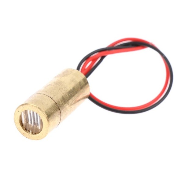 Cabeça de laser de 2 linhas 650nm 9mm 3V 50mW diodo vermelho de cobre módulo laser de linha para instrumentos de nivelamento tecnologia de medição 1
