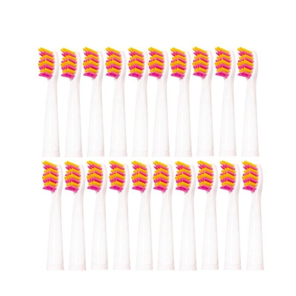 Cabeças de substituição para escova de dentes Seago e FairyWill 20 pcs laranja