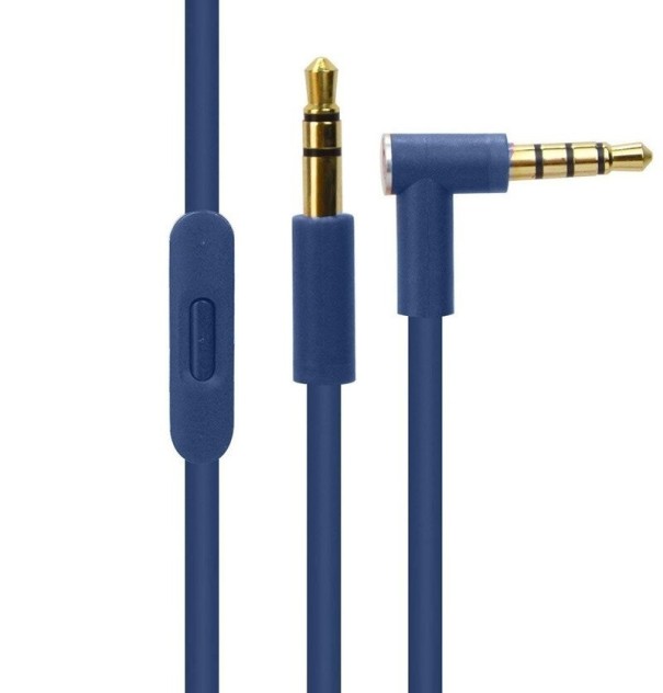 Cable de audio con micrófono para auriculares Beats azul