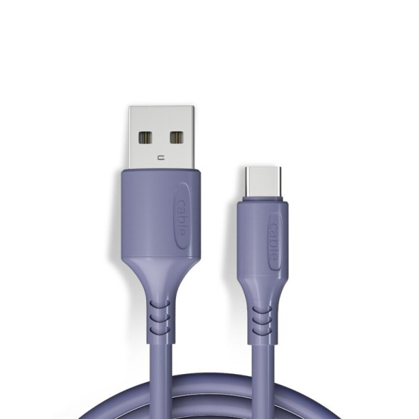 Câble de chargement USB-C / USB K444 lavande 1,8 m