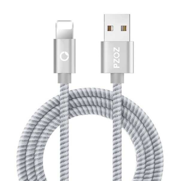 Cable de datos para Apple Lightning a USB 1 m K615 plateado