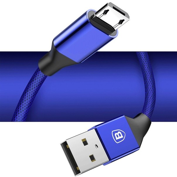 Cable de datos USB a Micro USB K594 azul 1 m