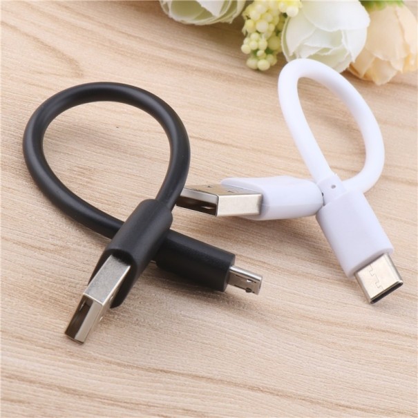 Cable de datos USB/Micro USB 15 cm blanco