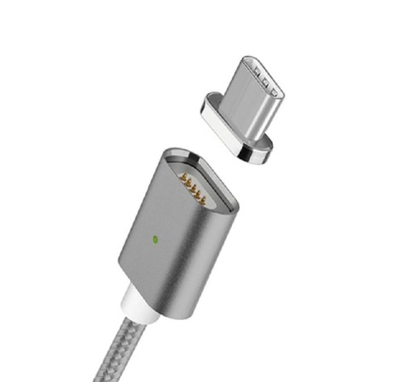 Câble de données USB magnétique K498 gris foncé 1 m 2