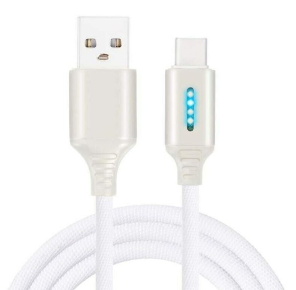 Câble de données USB vers Micro USB / USB-C K625 argenté 2