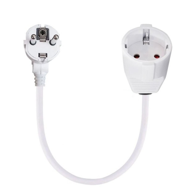 Cable de extensión blanco 50 cm
