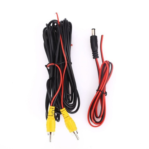 Câble RCA et câble d'alimentation pour caméra de recul 6 m 1
