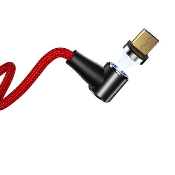 Câble USB magnétique coudé K618 rouge 1 m 3