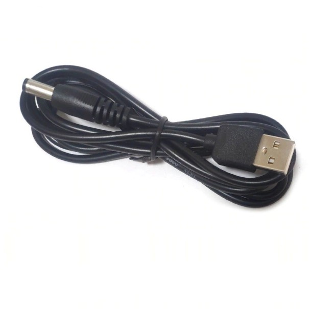 Cablu de alimentare USB DC 5,5 x 2,1 mm 1,5 m 1