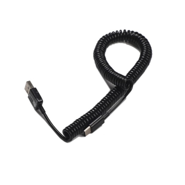 Cablu de conexiune USB-C pentru tastatură negru