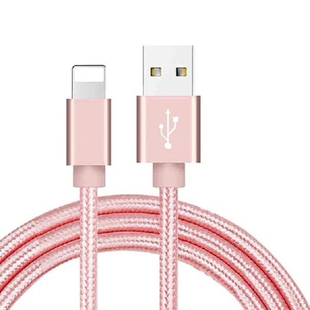 Cablu de date Apple Lightning către USB K485 roz