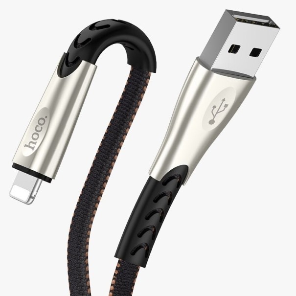 Cablu de date pentru Apple Lightning la USB 1,2 m negru