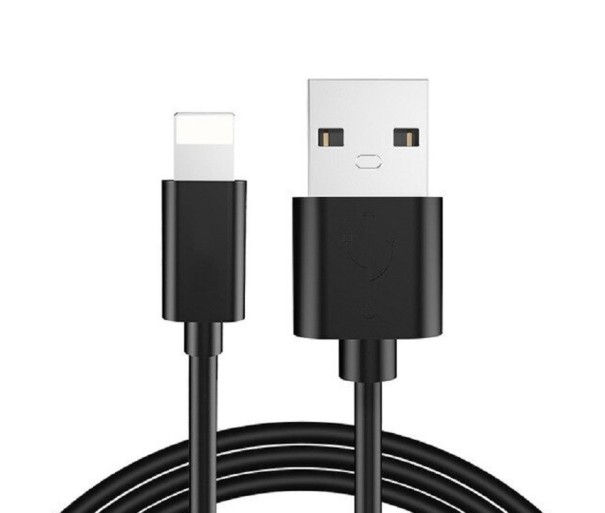 Cablu de date pentru Apple Lightning / USB 3 buc negru 25 cm