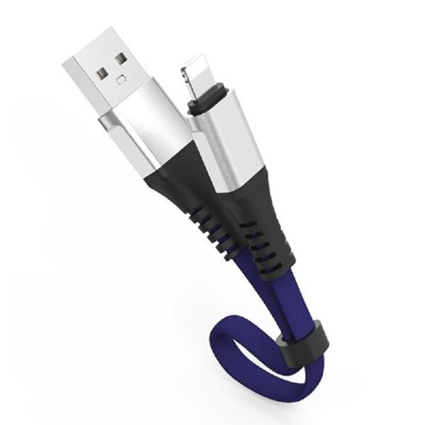 Cablu de date pentru Apple Lightning / USB 30 cm albastru