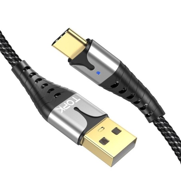 Cablu de date USB către USB-C K610 argint