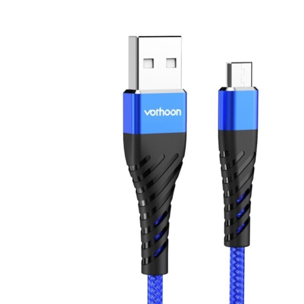 Cablu de date USB la Micro USB K493 albastru 1,5 m