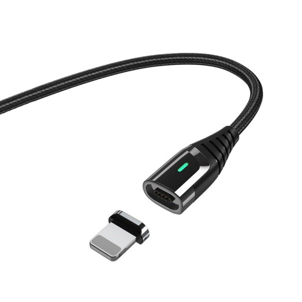 Cablu de date USB magnetic K548 negru 2 m 1