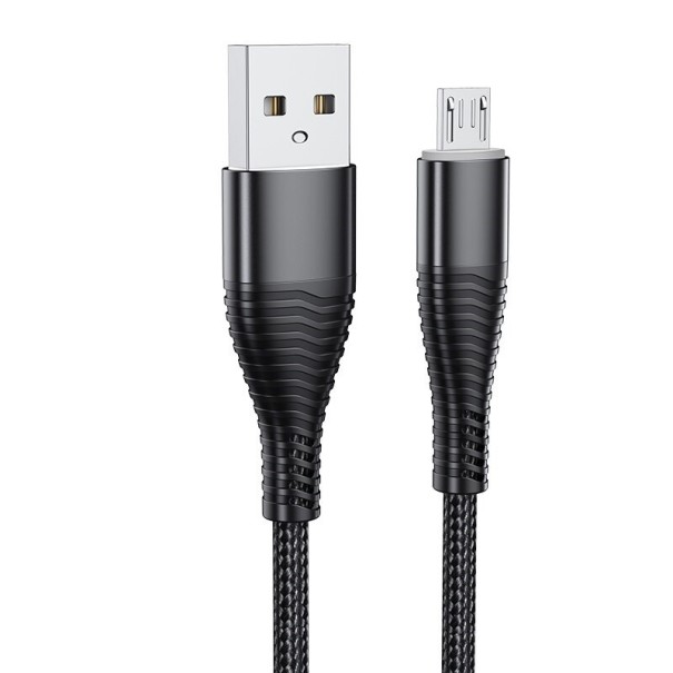 Cablu de date USB / Micro USB K463 negru 2 m