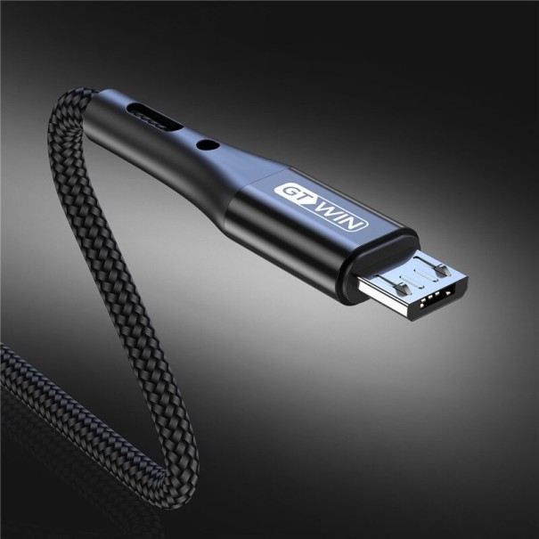 Cablu de date USB / Micro USB K488 negru 50 cm