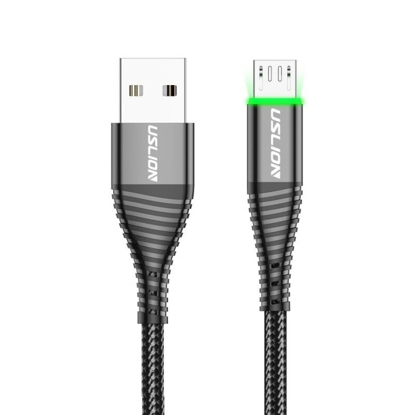 Cablu de date USB / Micro USB negru 50 cm