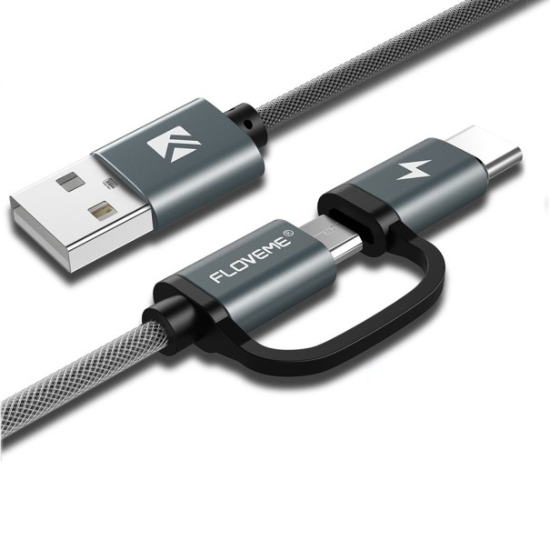 Cablu de date USB Micro USB / USB-C 1