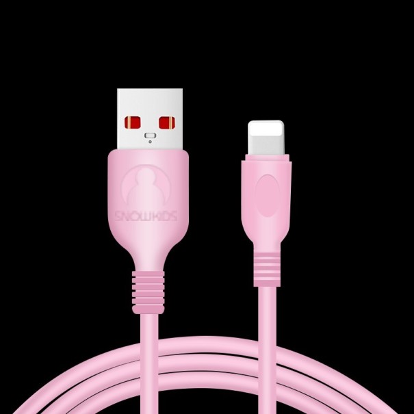 Cablu de încărcare pentru Apple Lightning / USB K624 roz