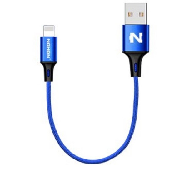 Cablu de încărcare USB pentru Apple Lightning albastru