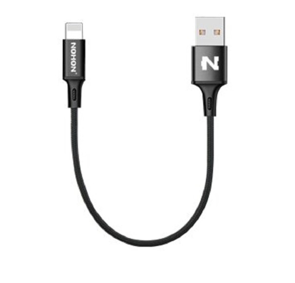 Cablu de încărcare USB pentru Apple Lightning negru