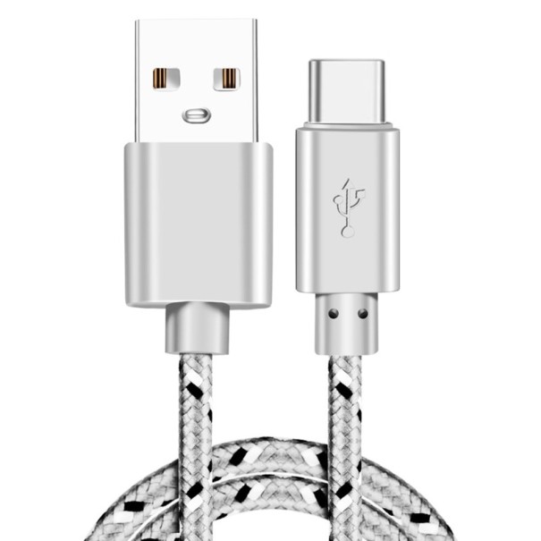 Cablu de încărcare USB / USB-C K522 alb 1 m