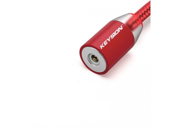 Cablu magnetic de încărcare USB K437 roșu 1 m