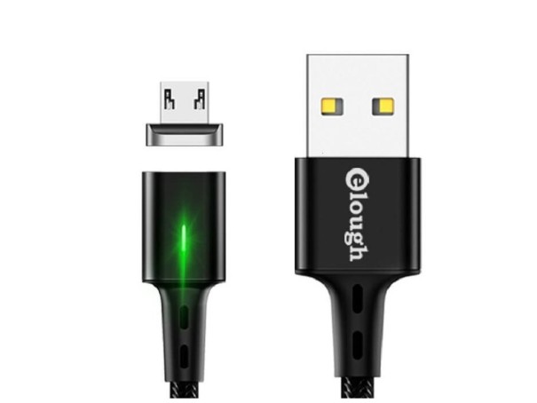 Cablu magnetic de încărcare USB K439 negru 2 m 1