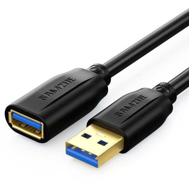 Cablu prelungitor USB 3.0 M / F K1007 negru 1 m