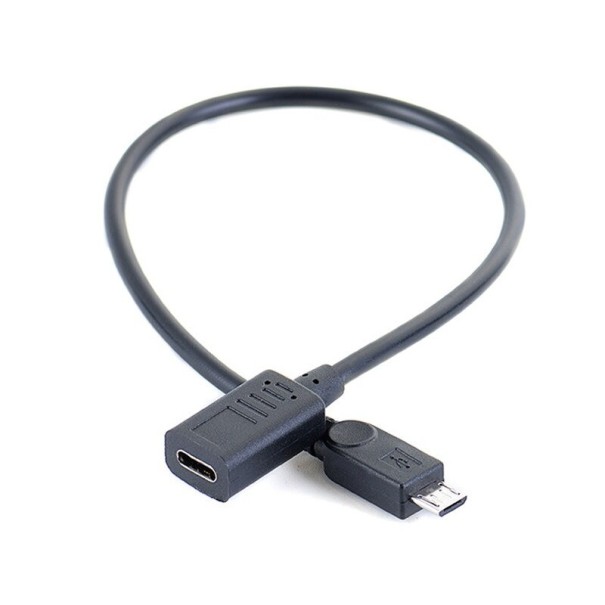 Cablu USB-C la Micro USB F / M de 27 cm 1