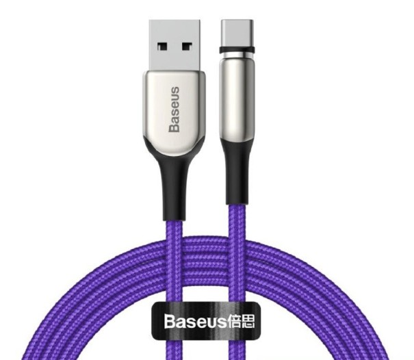 Cablu USB de încărcare magnetică K510 violet 2 m 2