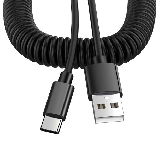 Cablu USB flexibil la USB-C M / M negru