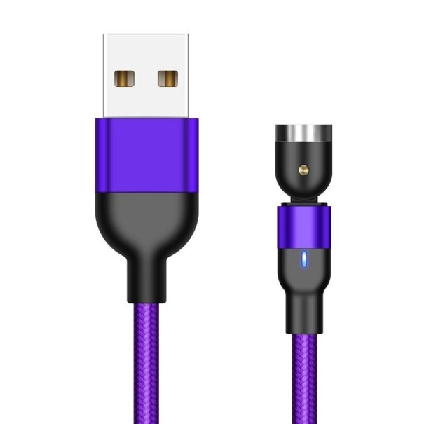 Cablu USB magnetic 1 m violet