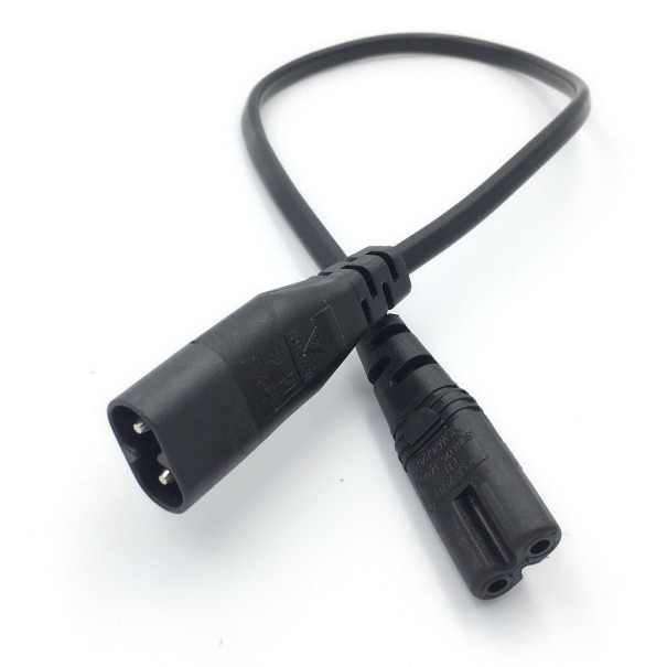 Cabo de alimentação C8 para C7 M/F 22 cm
