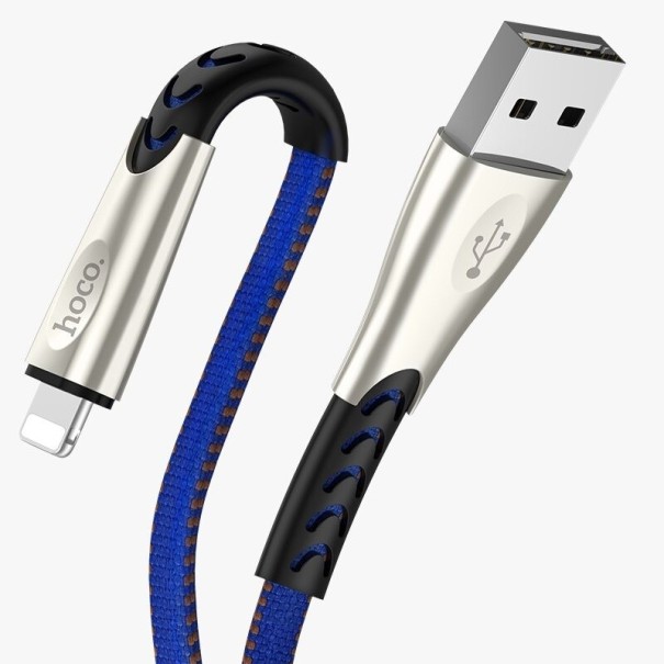 Cabo de dados para Apple Lightning para USB 1,2 m azul