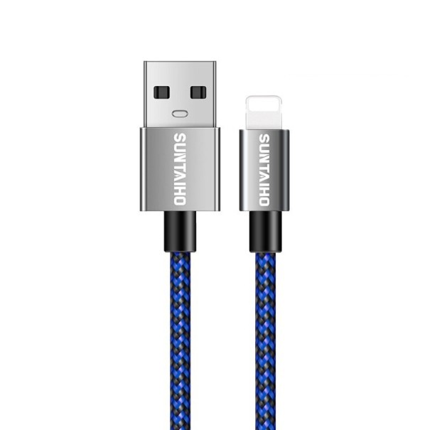 Cabo de dados para Apple Lightning para USB 3 pcs azul
