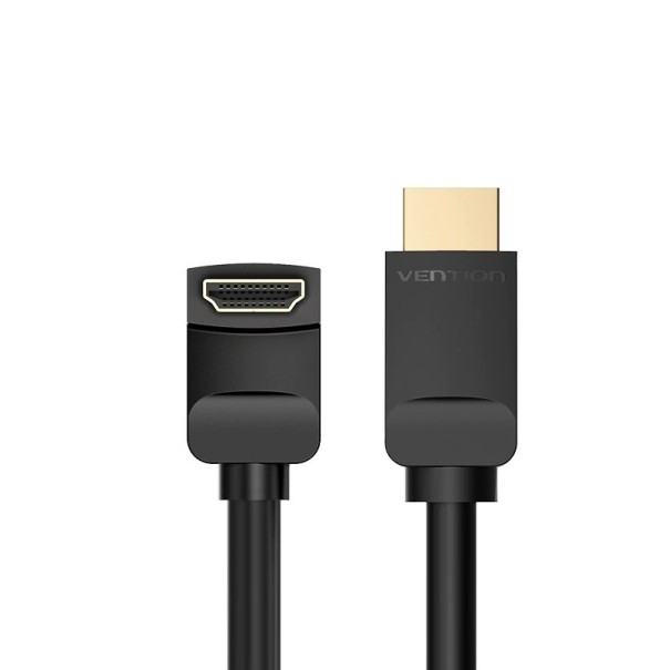 Cabo de ligação HDMI 2.0 em ângulo M/M 1 m 1